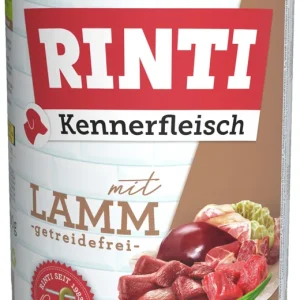 Preis Gesenkt Sparpaket 6 x 400 g Rinti Kennerfleisch mit Lamm Hunde Nassfutter